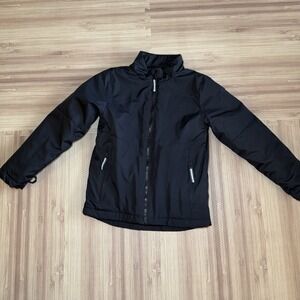 All In Motion Child  Black Jacket Size Medium (8-10) Water And Wind Resistant